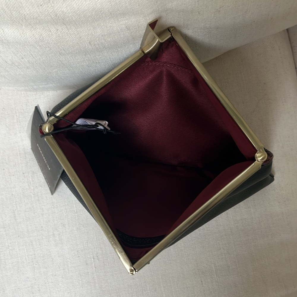 Shiraleah Black Leather Clutch Handbag New with Tags - Picture 3 of 6